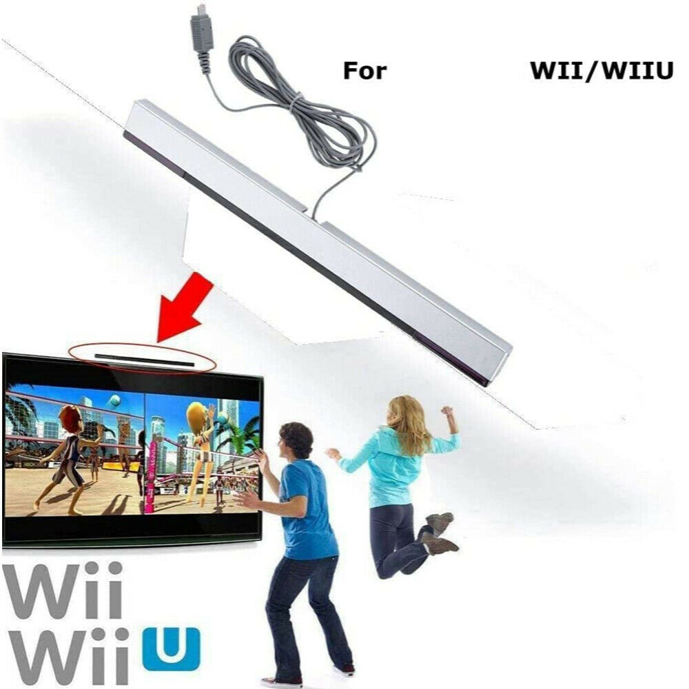 Wired Sensor Bar, Wired Infrared IR Signal Ray Sensor Bar,Replacement Infrared IR Ray Motion Sensor Bar Compatible with Wii and Wii U Console