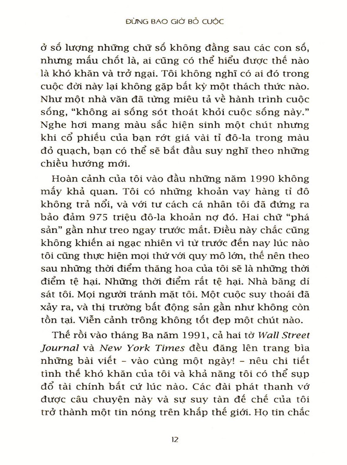 Sách - Đừng Bao Giờ Bỏ Cuộc ( Donald Trump ) - Newshop