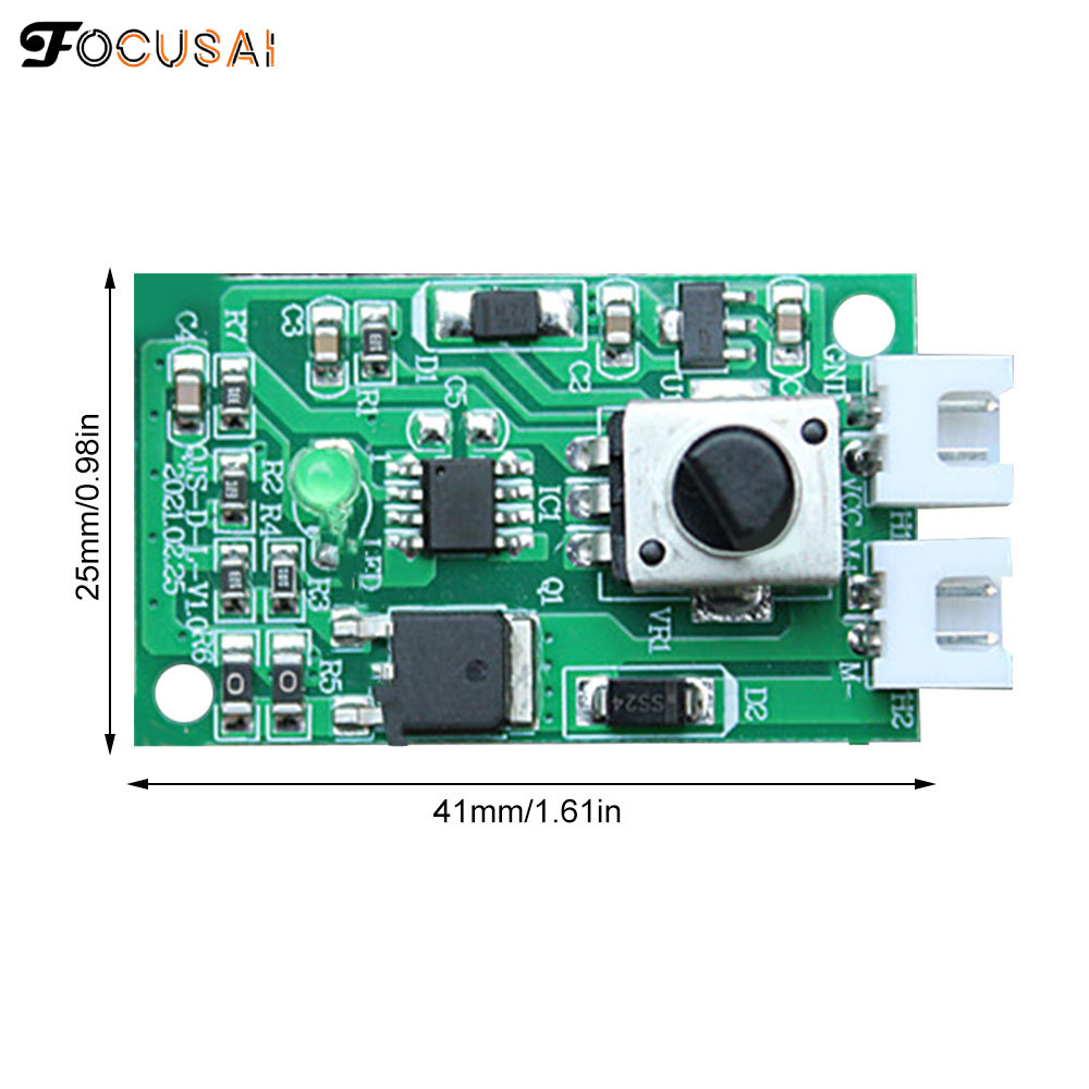 Focusai Tốc độ động cơ PWM một chiều điều khiển mô-đun DC7-12V tốc độ có thể điều chỉnh PWM điện tử thống đốc điều khiển quy định chuyển đổi 10A