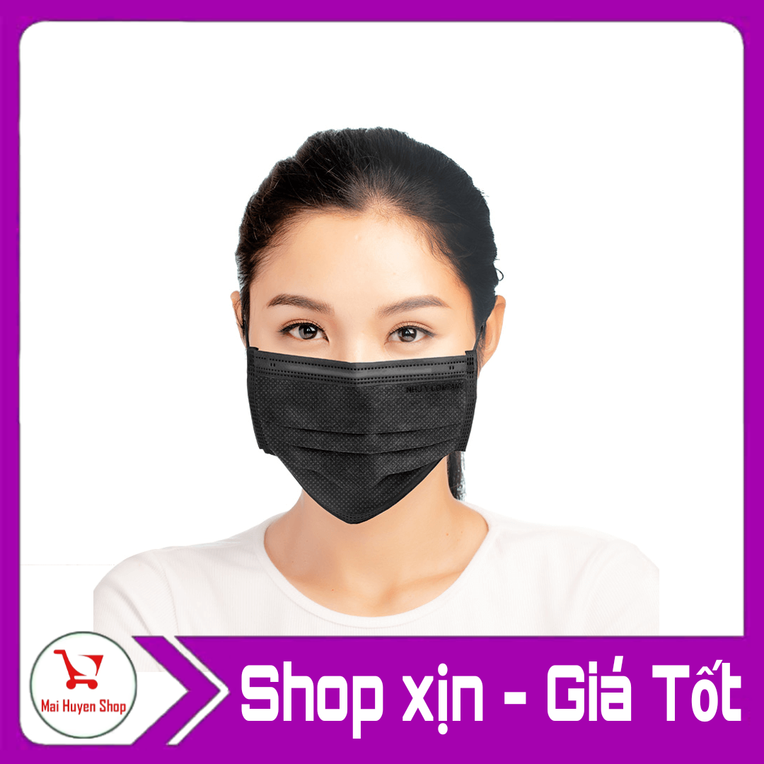Hộp 50 khẩu trang y tế đen hàn quốc xs pro