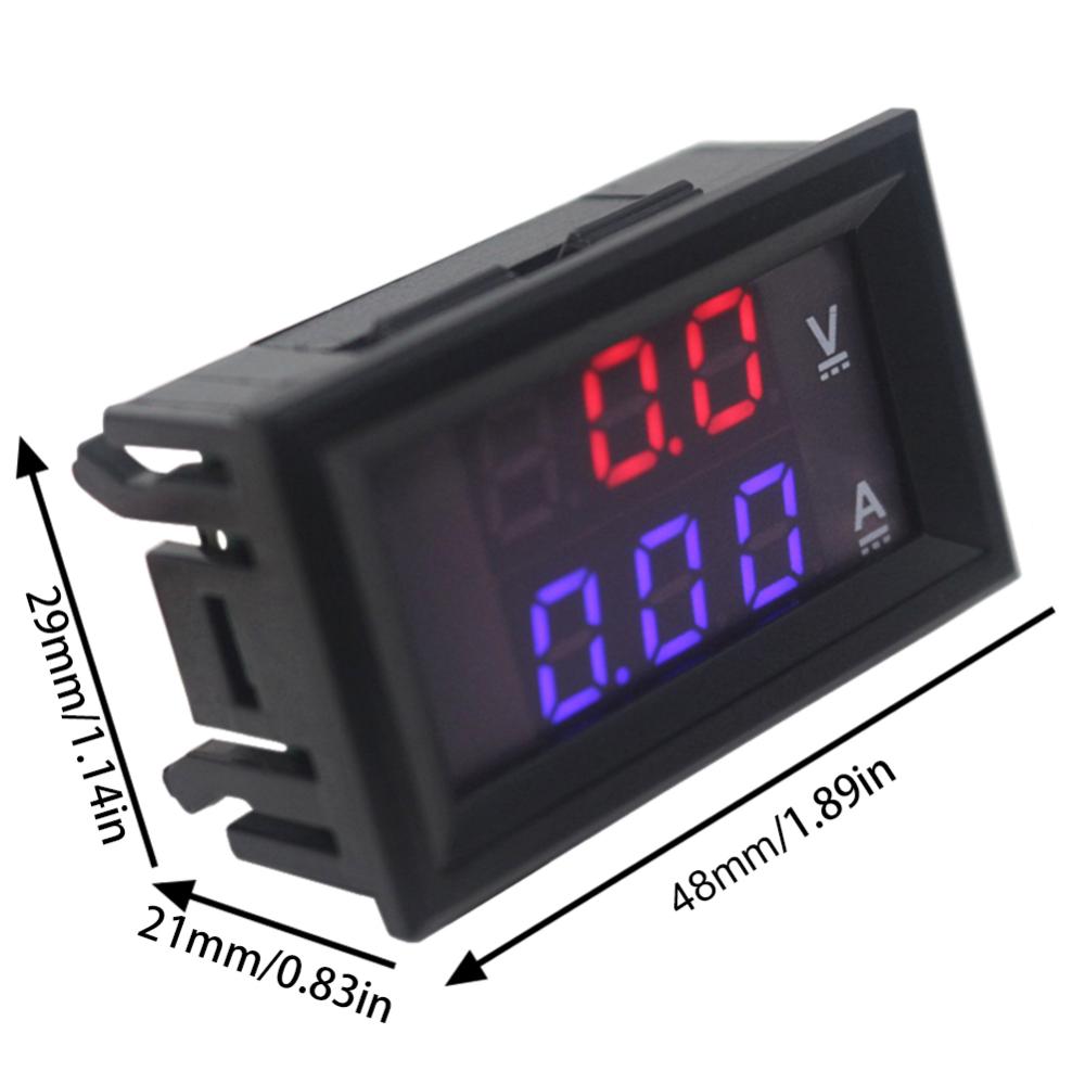 【Original】Digital Voltage Current Meter 0.56inch LED Display 10A 50A 100A Amp Volt Amp Tester High Precision for Home Office