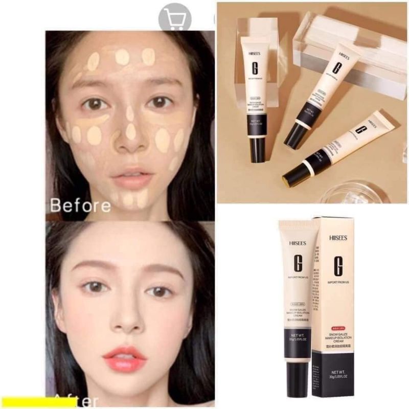 Kem nền che khuyết điểm Hiisee