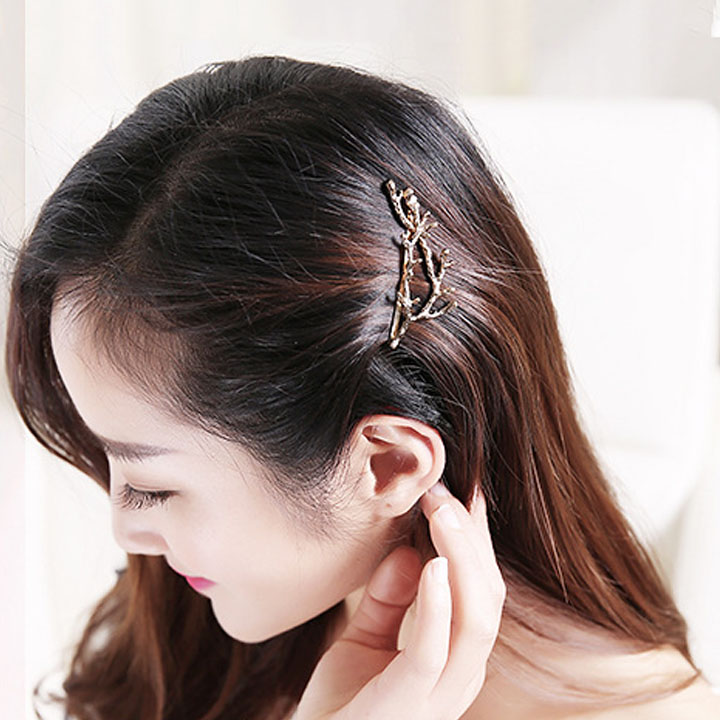 Kẹp tóc nhành cây xinh style Hàn Quốc