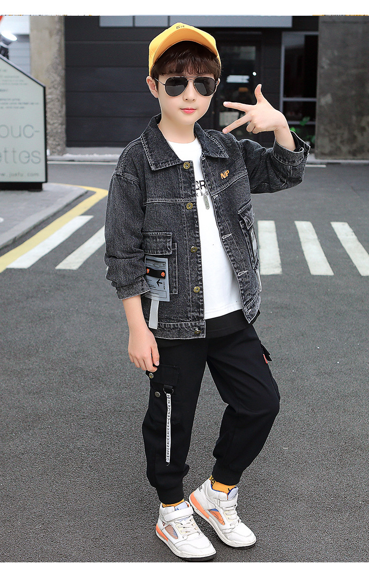 Áo Khoác Jean Trẻ Em Hàng Cao Cấp cho Bé Trai và Bé Gái từ 15 - 45kg
