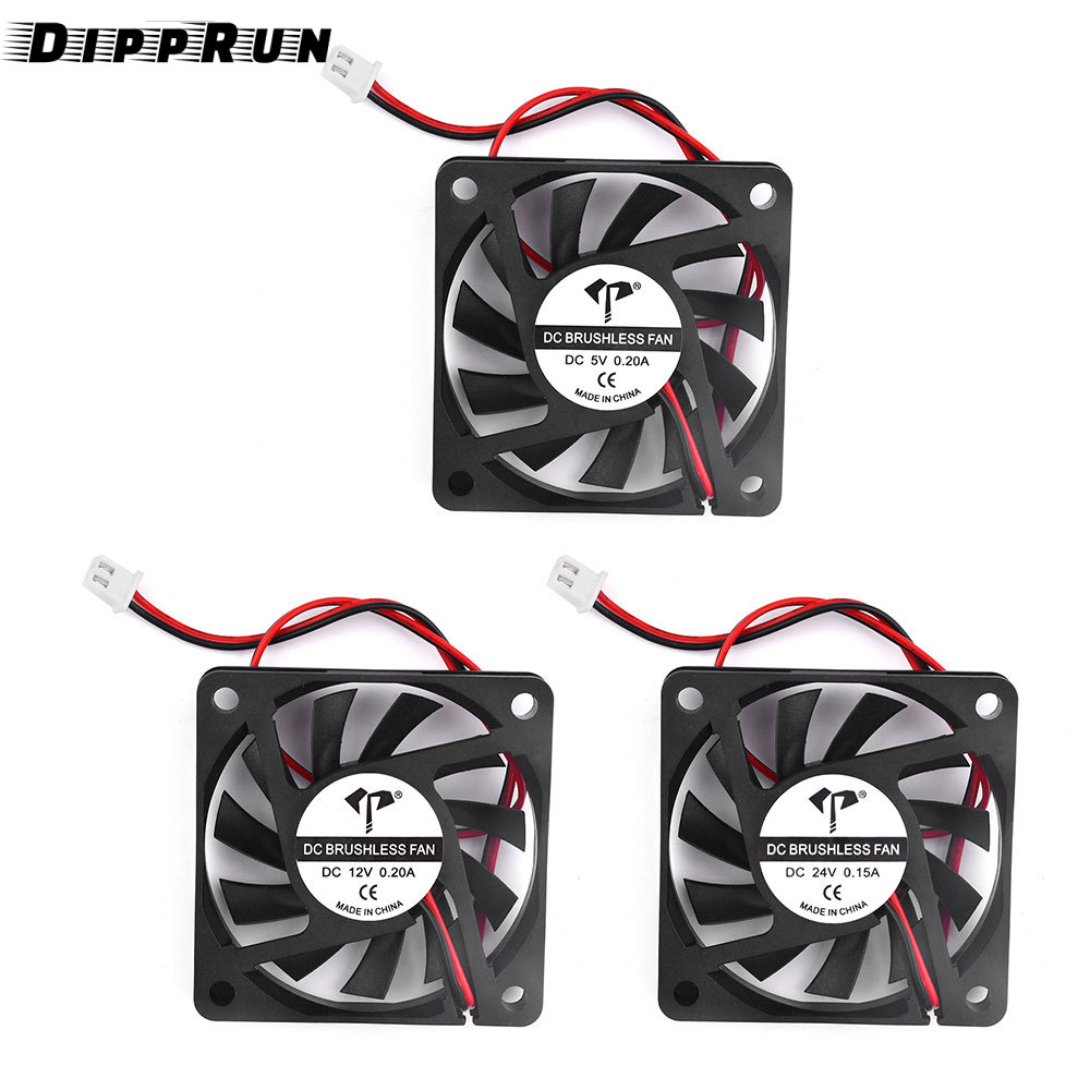 Dipprun 60x60x10mm DC 6010 quạt làm mát không chổi thay thế 60mm quạt để làm mát tự làm quạt máy tính cá nhân Vỏ máy tính