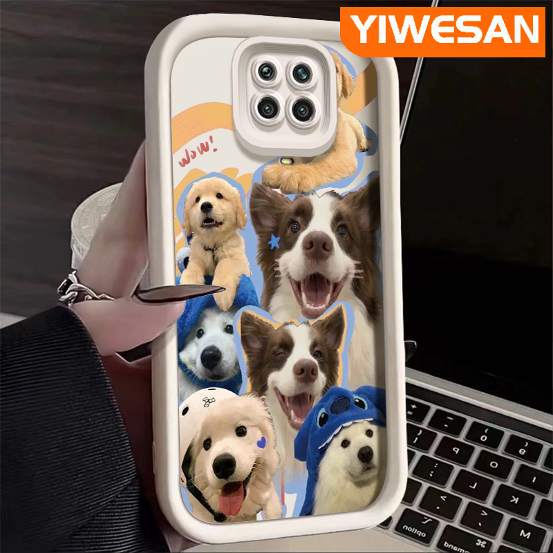 Yiwesan casing for xiaomi redmi note 9 note 9s note 9 pro 10x poco m2 pro case cartoon cute puppy pattern silicone phone cases new design back cover shockproof soft case all inclusive camera lens protection cover