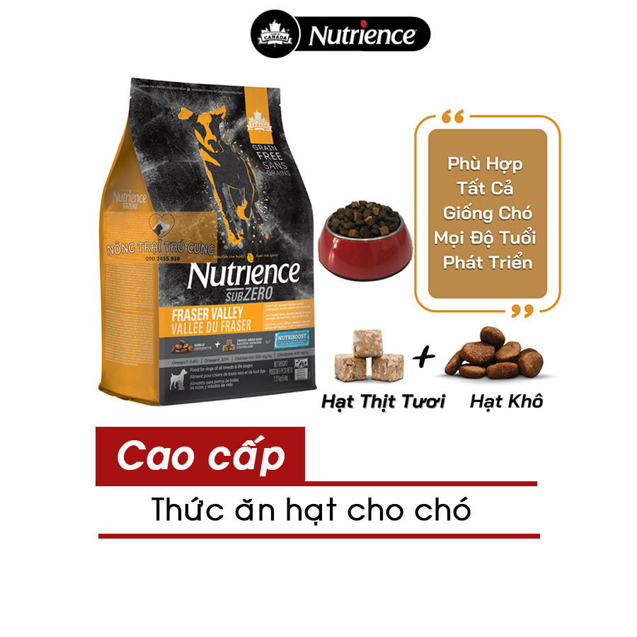 Thức ăn nutrience subzero cho chó mọi lứa tuổi -