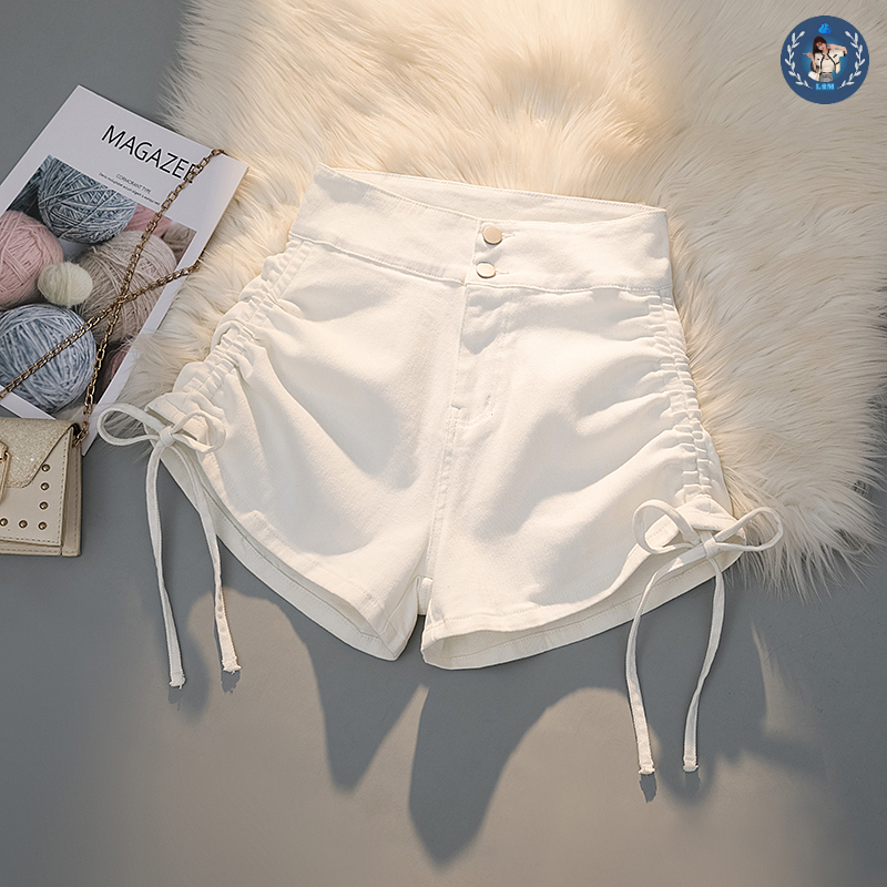 Quần short kaki dây rút 2 bên co giãn năng động - l2m
