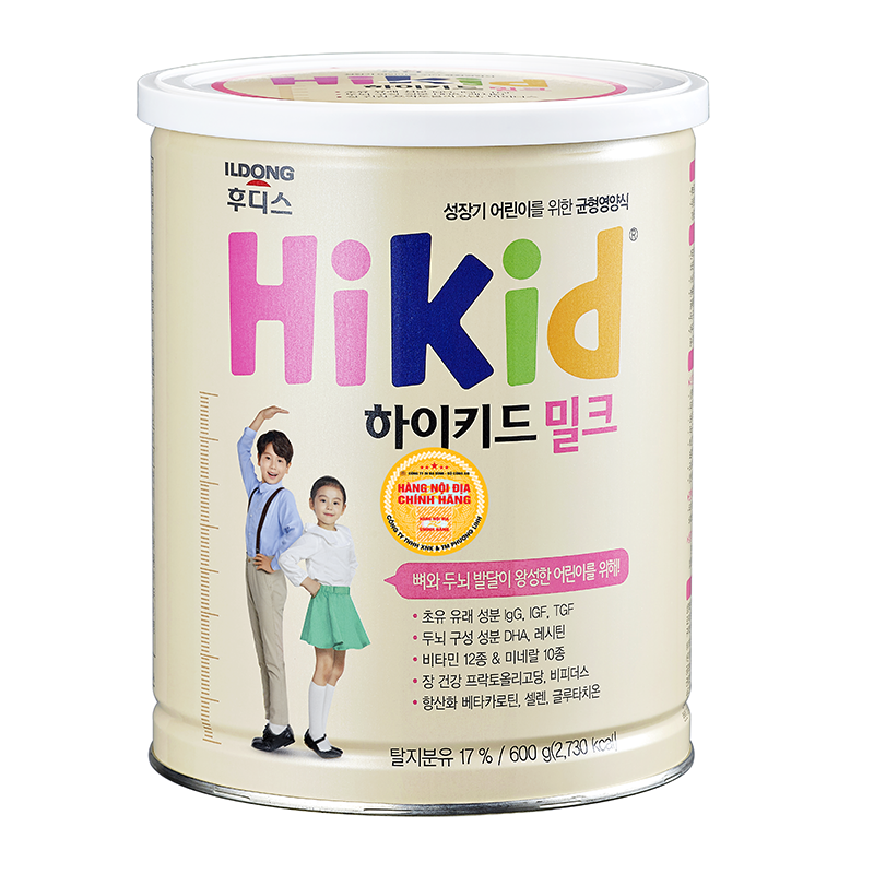 Sữa Hikid Hàn Quốc Vani 600g T09/2022