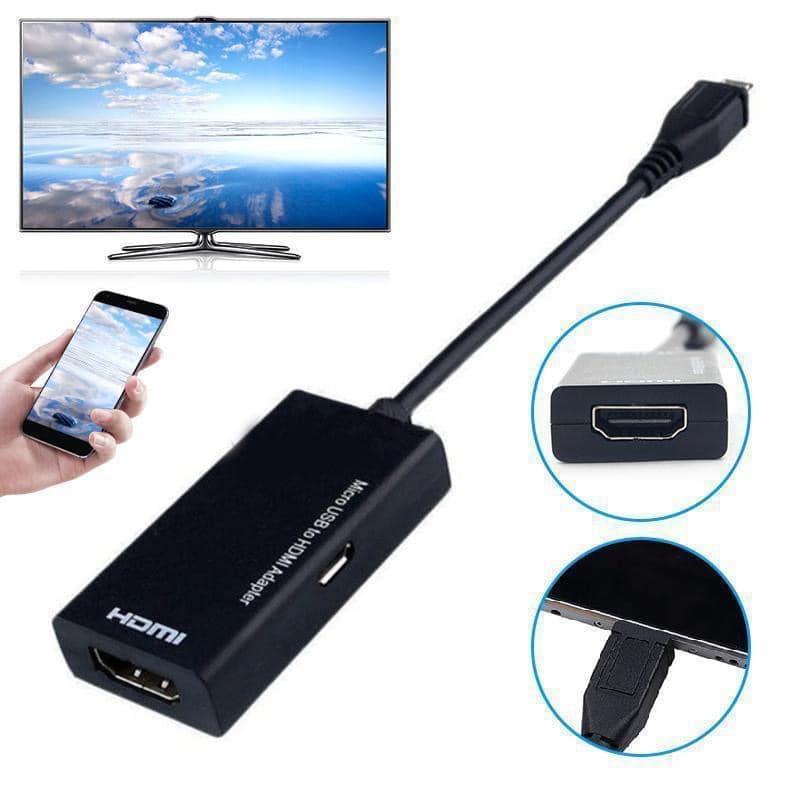 Mirco USB Adapter /Micro USB 2.0 MHL To HDMI Cable HD 1080P Adapter / HTC LG Android HDMI Converter  Compatible With Android. 