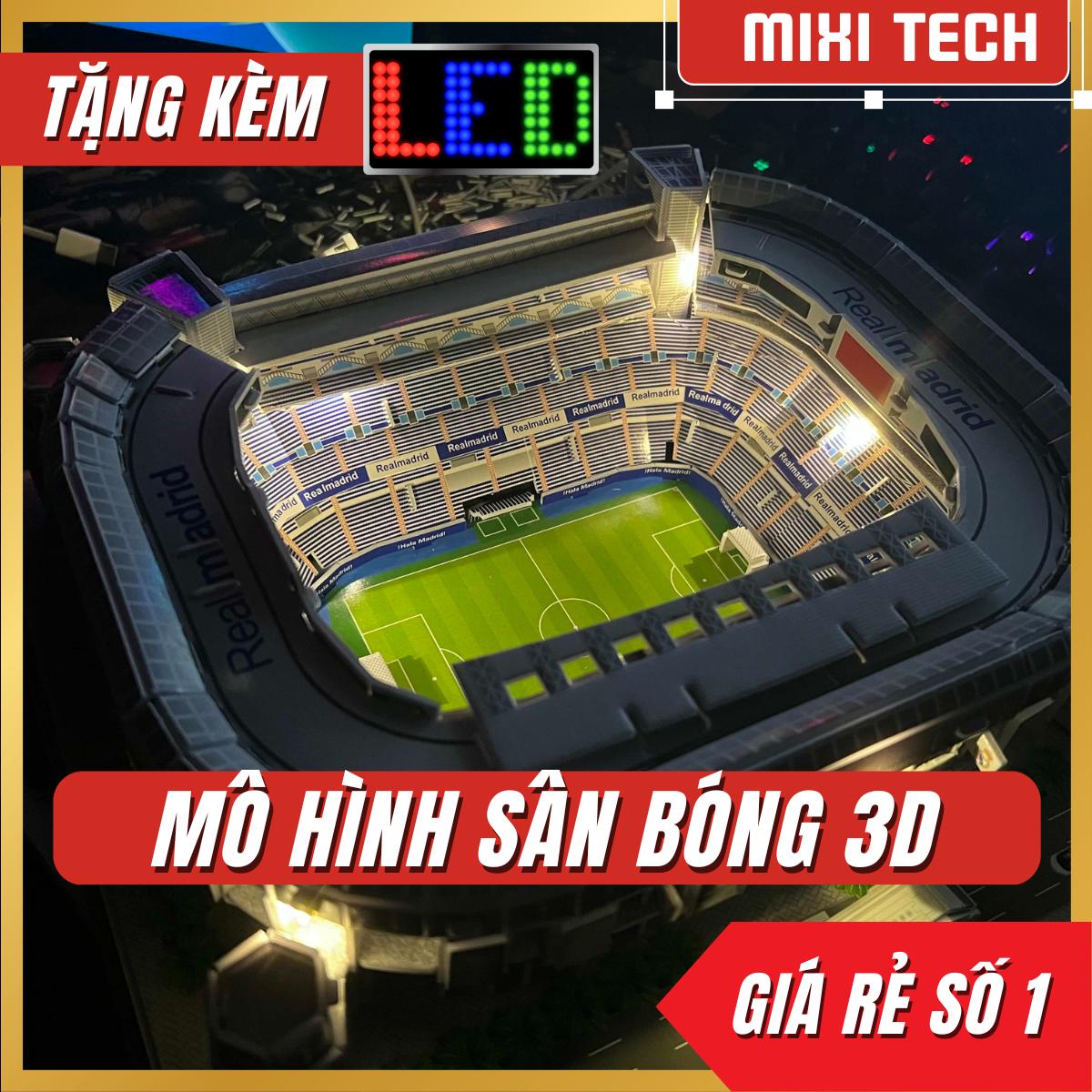 [LED] Mô hình sân vận động Bóng đá lắp ráp 3D
