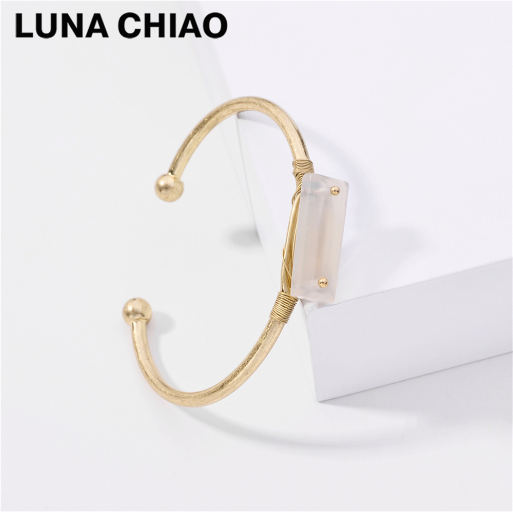 %E3%80%903d41dddf%E3%80%91LUNA%20CHIAO%20Worn%20Gold%20Natural%20Stone%20Metal%20Bangle%20Bracelet%20for%20-%20Image%204