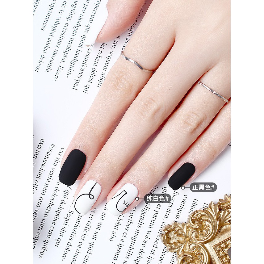 Sơn Gel AS RED | Màu Trắng Đen Cơ Bản