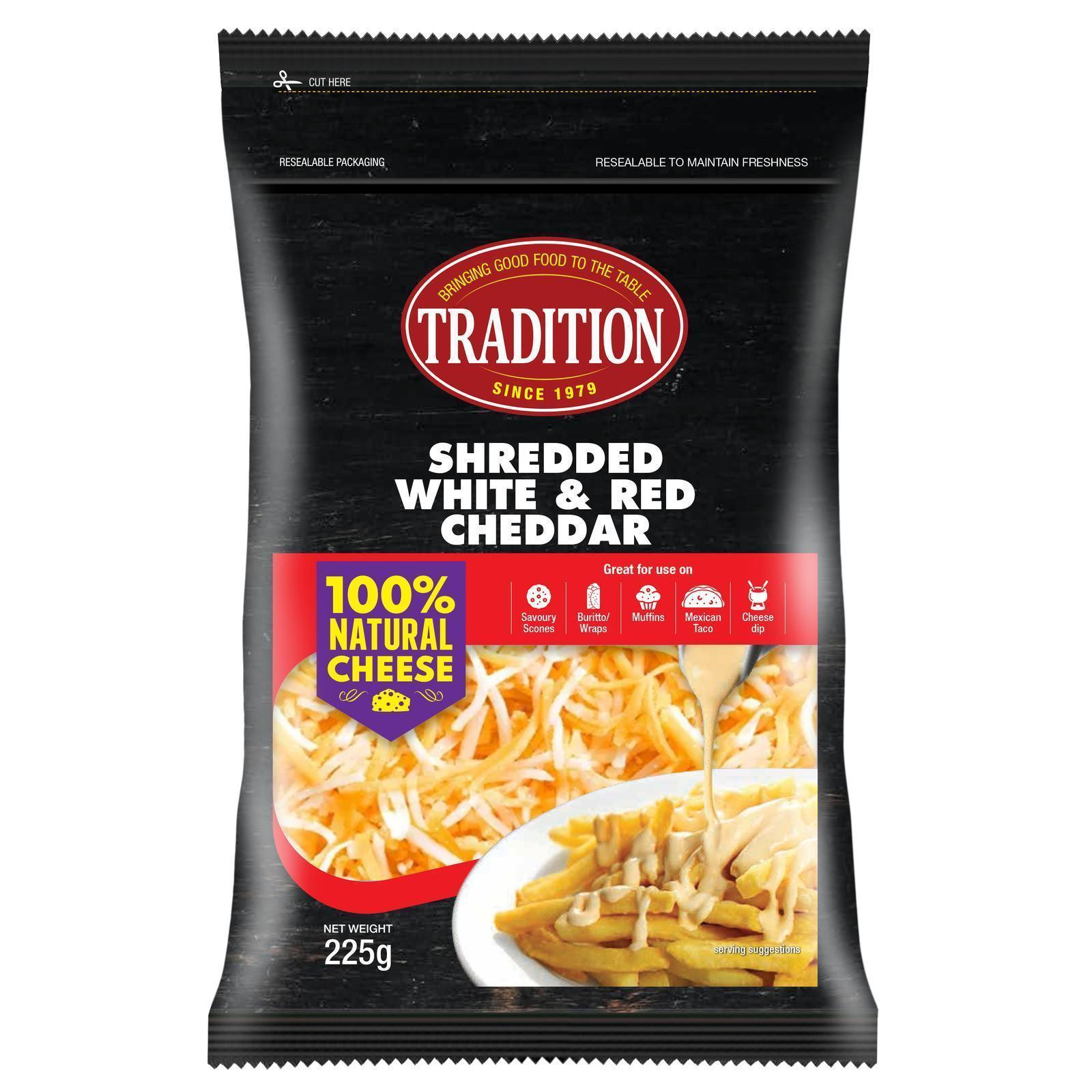 Tradition Shredded White And Red Cheddar | Lazada Singapore