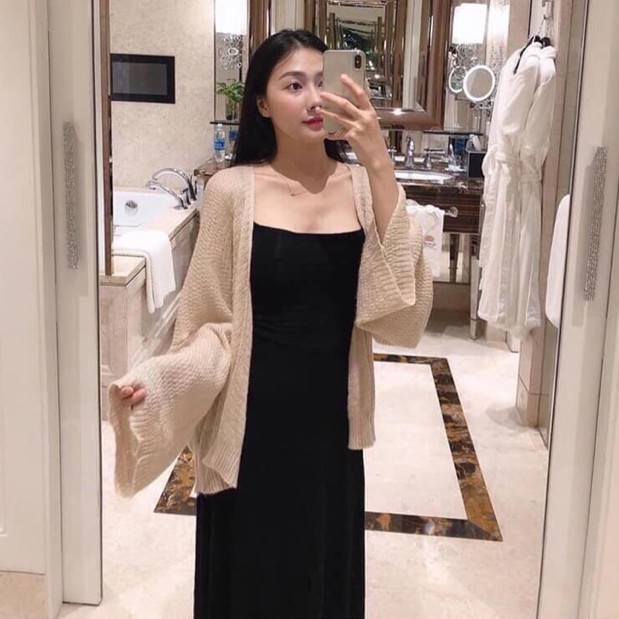 Áo khoác len cardigan mỏng phong cách hàn quốc