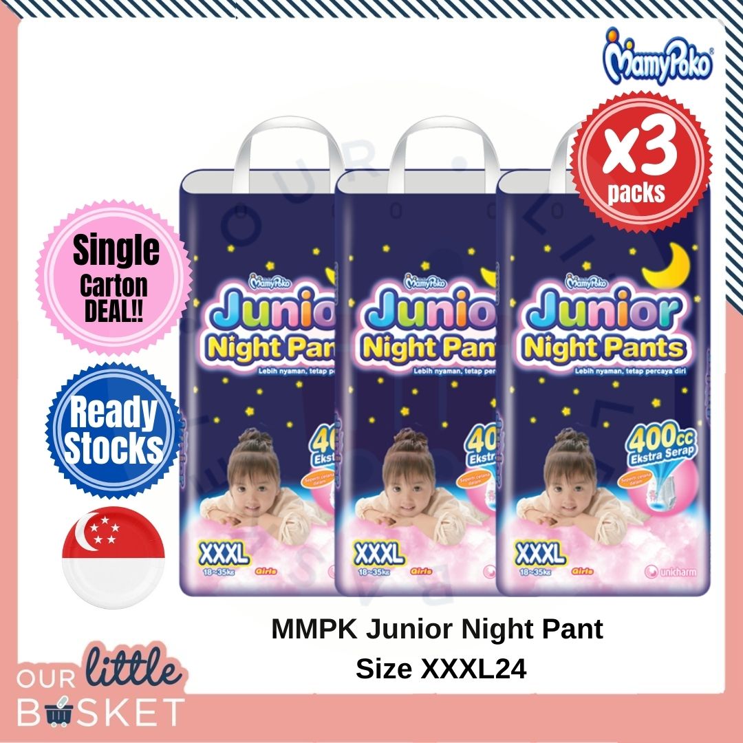 mamypoko junior night pants girl