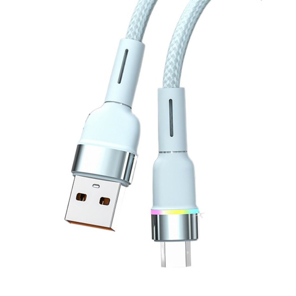 Niijr usb-c cáp led usb type c loại c 120w cáp dữ liệu loại c cáp dữ liệu đèn nhiều màu sạc nhanh dây sạc usb c phụ kiện điện thoại