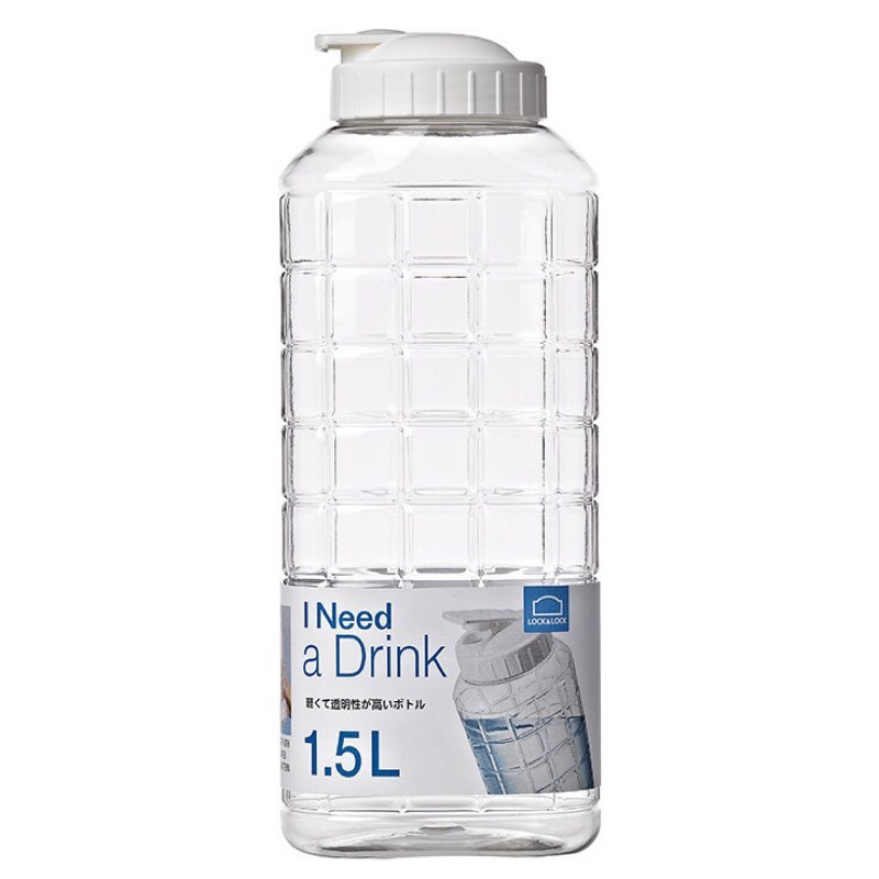 Bình đựng nước lock&lock hap812 1,5 l - nắp màu trắng