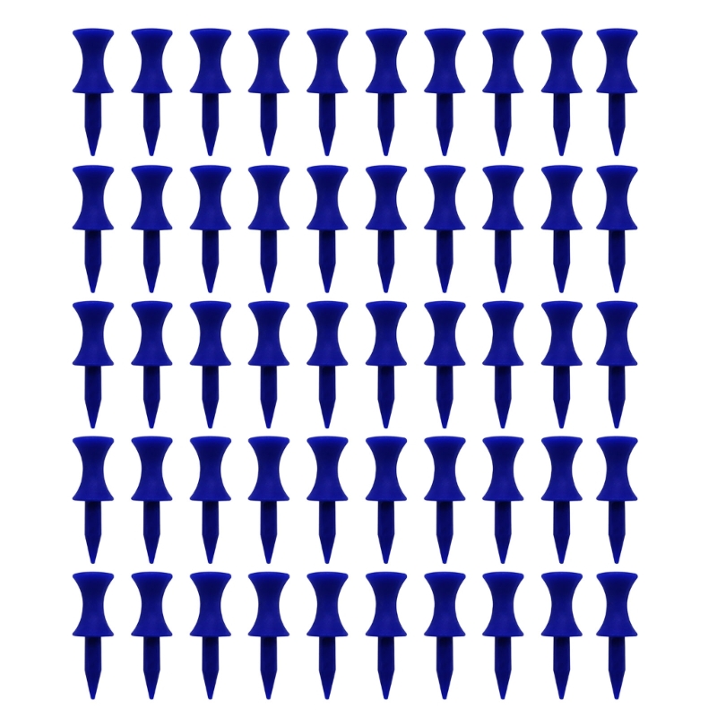 50 Pieces Golf-Tees Step Down Plastic Unbreakable Reusable Bulk Profession Height Control Castle Tees for Golf Practice