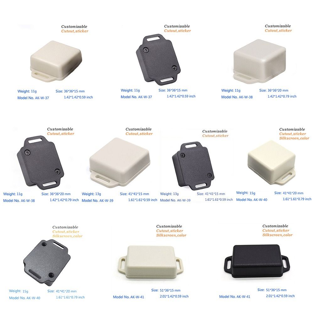 Z3V36VRC Housing Shells DIY ABS Plastic Instrument Case Waterproof Cover Project Electronic Project Box Junction Box