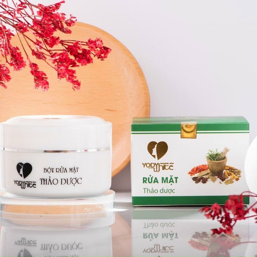 Bột rửa mặt thảo dược Yody White Phương Anh