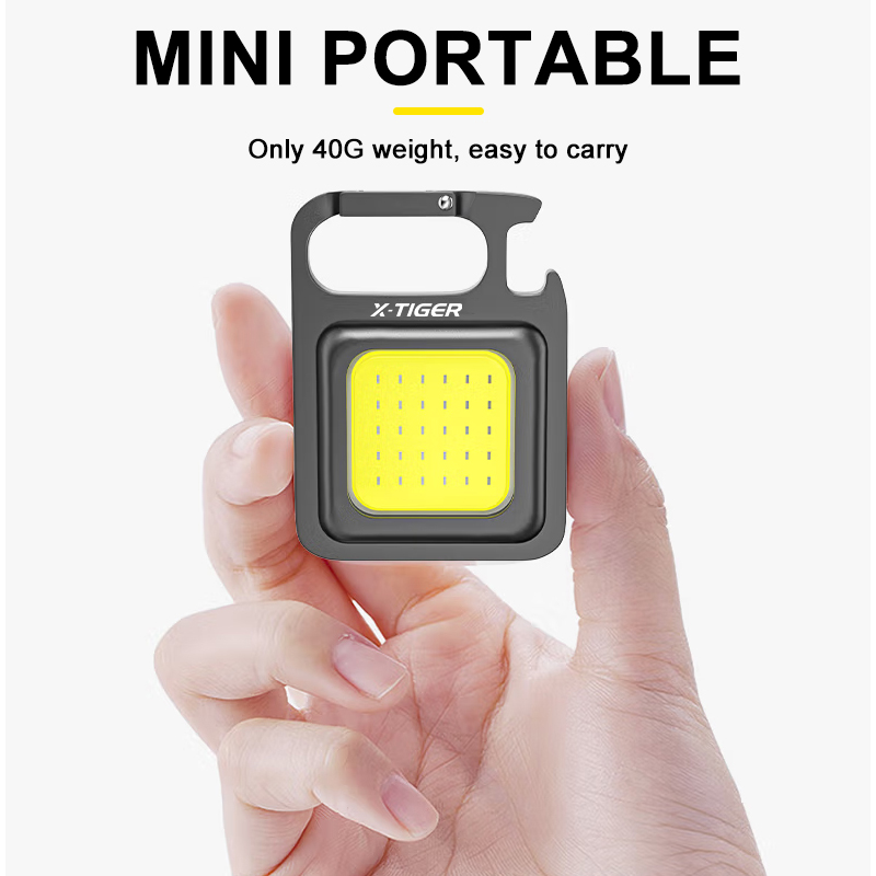USB mini chìa khóa xách tay đa năng làm nổi bật đèn làm việc của COB đèn cắm trại đèn cắm trại ngoài trời khẩn cấp