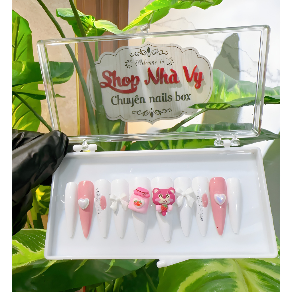 Nails thiết kế 24 móng kiểu dễ thương mã 380