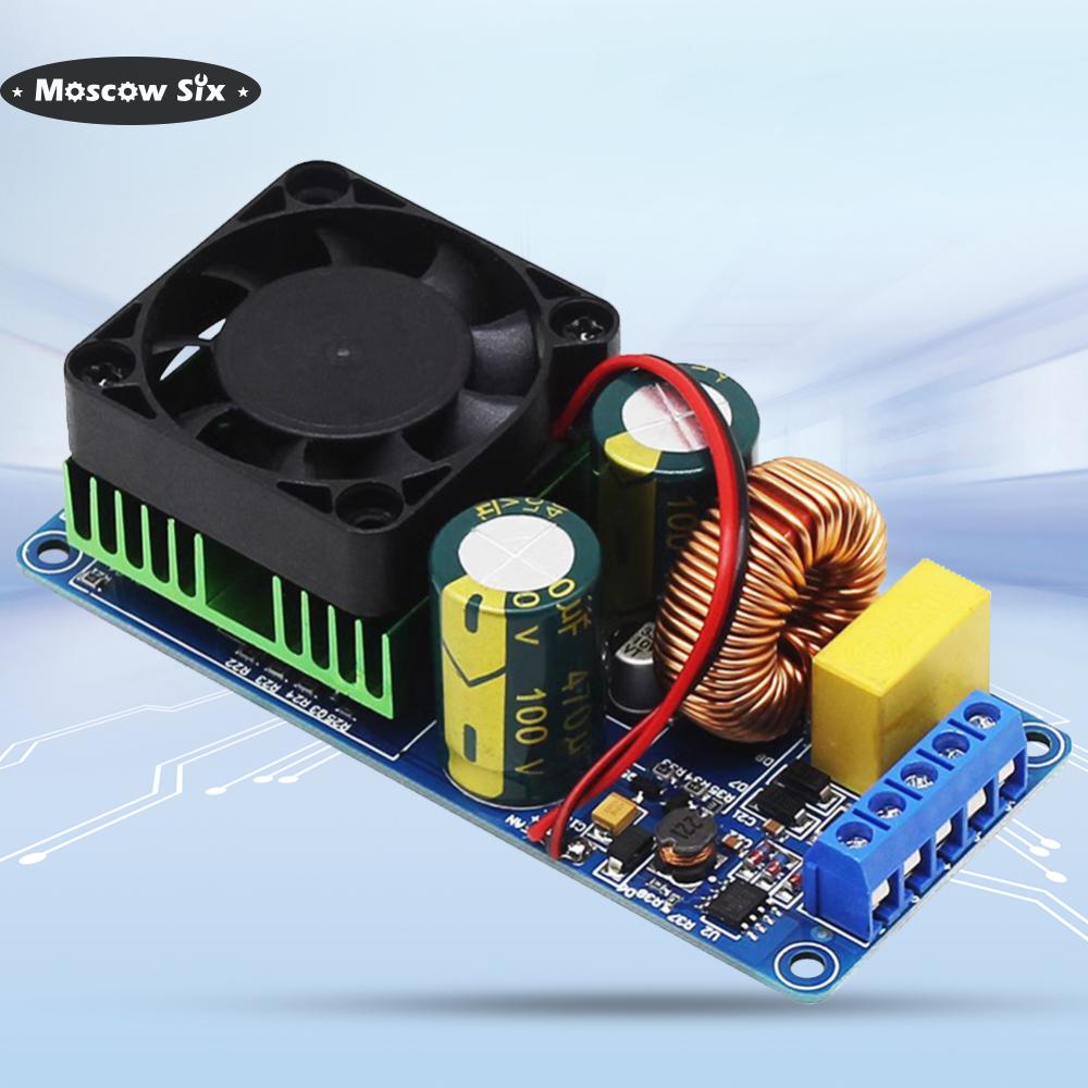 IRS2092 Digital Amplifiers Module Class D Mono Channel HIFI Power Amplifiers Module Dual DC Power Supply for Car Subwoofer