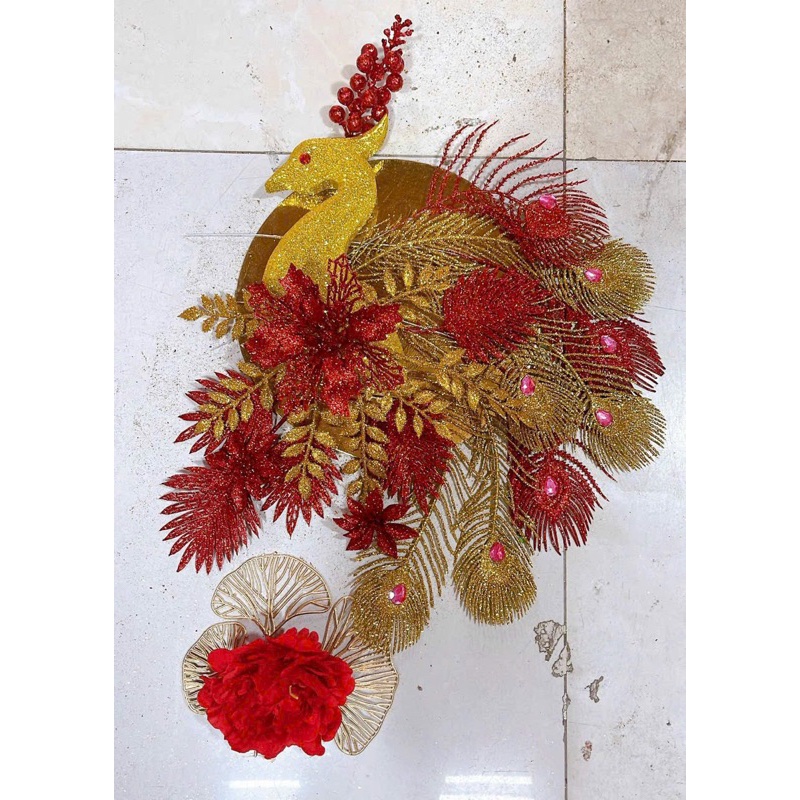 Set trang trí tháp bánh công phượng, set làm tháp bánh tết, phụ kiện làm tháp bánh
