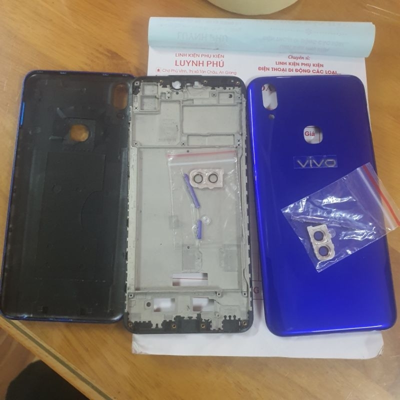 Vỏ vivo v9 có khay sim,sườn và kính camera bao test