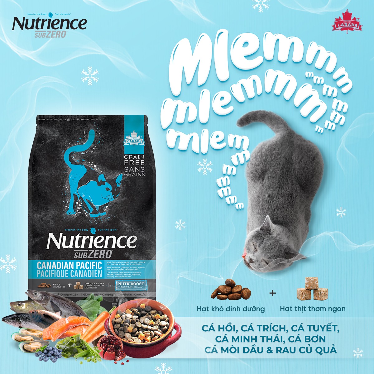 [Chiết 500G] Hạt NUTRIENCE SUBZERO (GRAIN FREE) Cho Mèo Mọi Lứa Tuổi - [Nông Trại Thú Cưng]