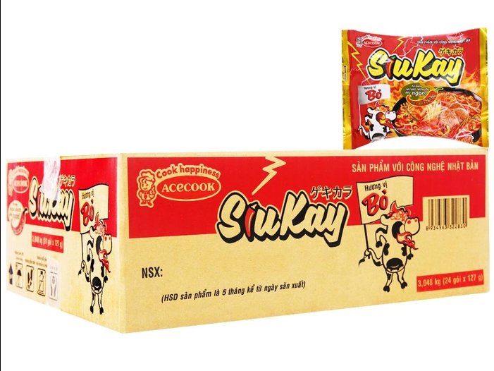 Mì Siukay vị Bò 127g