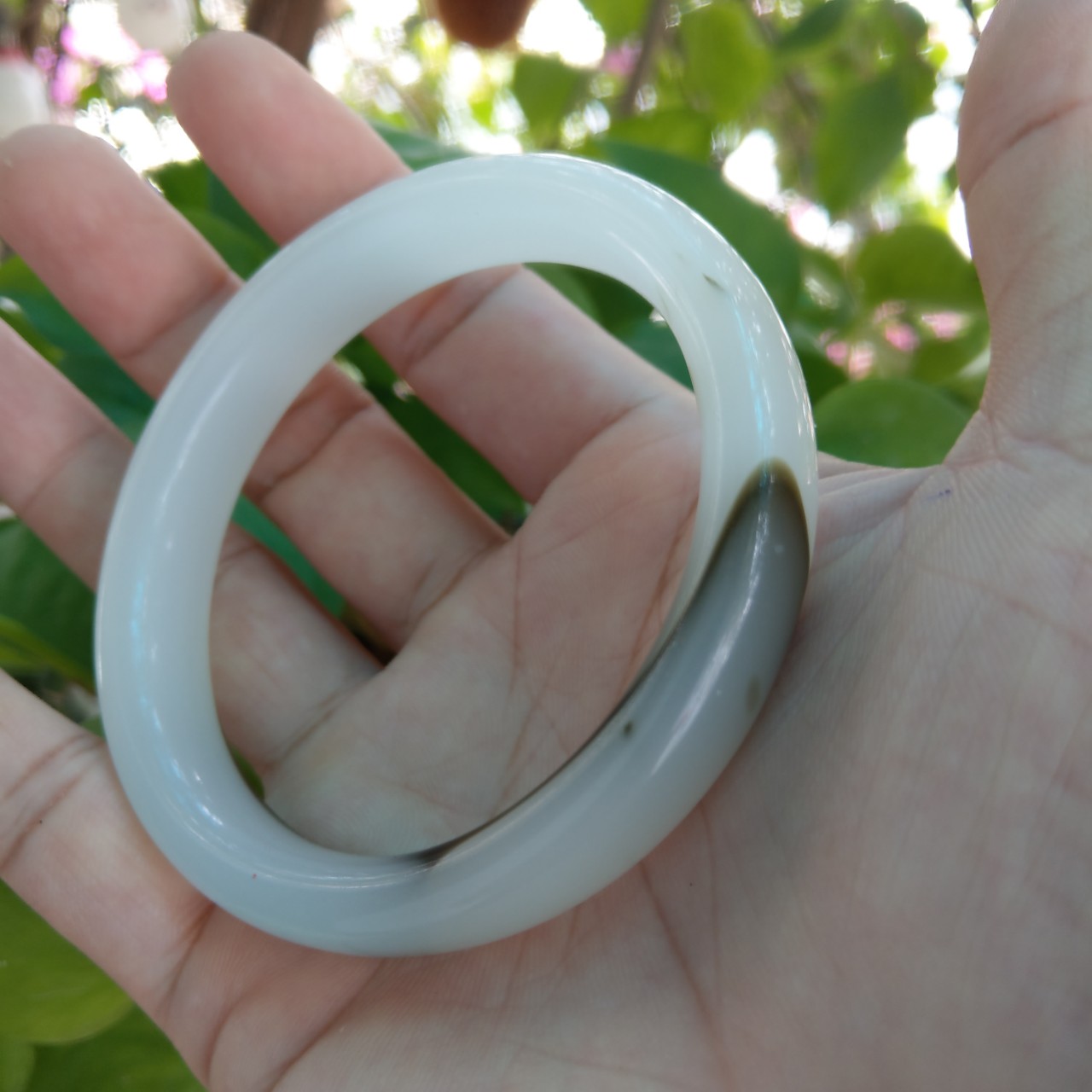 Vòng tay cẩm thạch nữ size 60-61mm - vt089