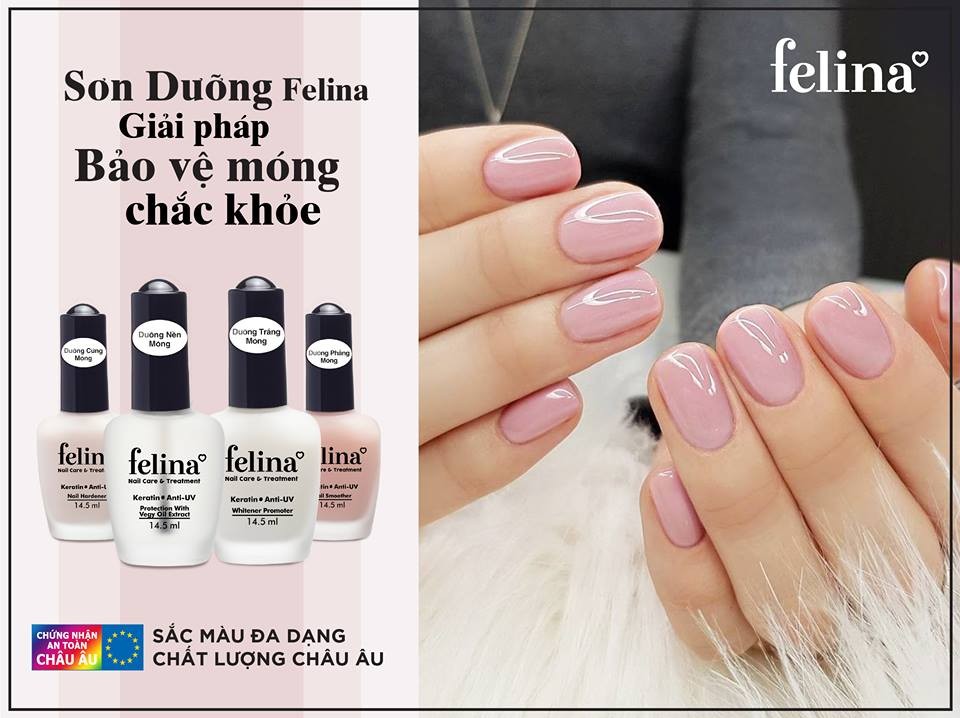 Sơn Dưỡng Cứng Móng, Nền Móng, Trắng Móng, Phẳng Móng FELINA 14.5ml