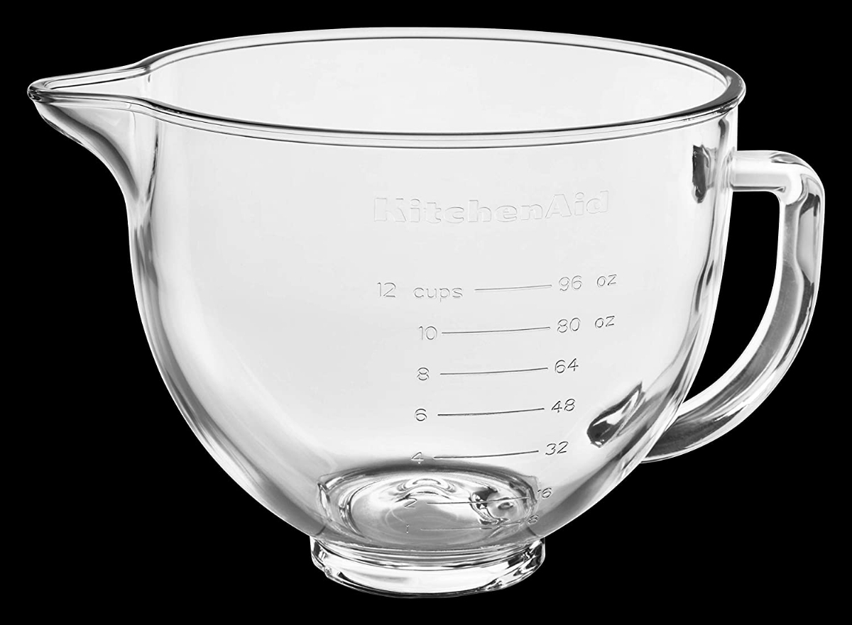 kitchenaid 5 quart glass bowl