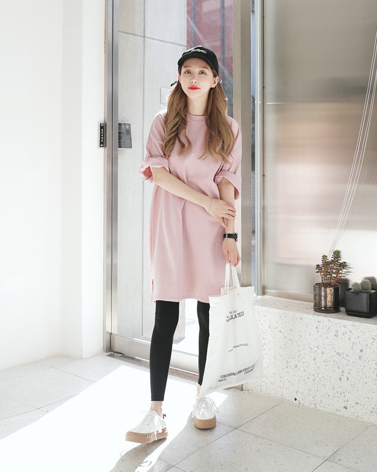 Spring and Summer Loose T-shirt Women's Long Top