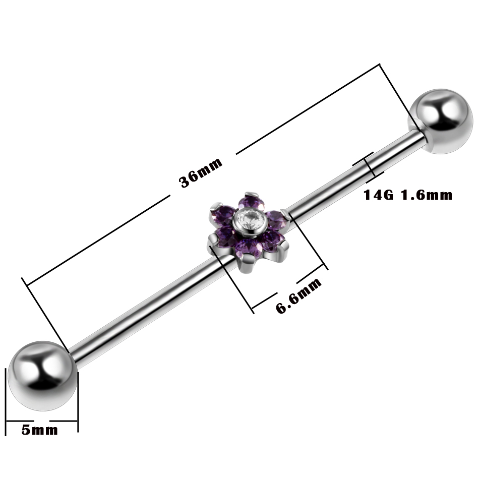1PC%2014G%20G23%20Titanium%20Industrial%20Piercings%20Barbells%20Bar%20Piercings%20Orelha%20Cartilagem%20Body%20Jewelry%20-%20Image%204