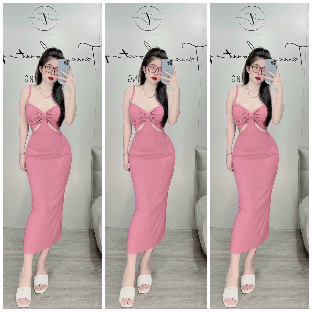 Đầm body tôn dáng cực sang chảnh.HACO KHO SỈ.