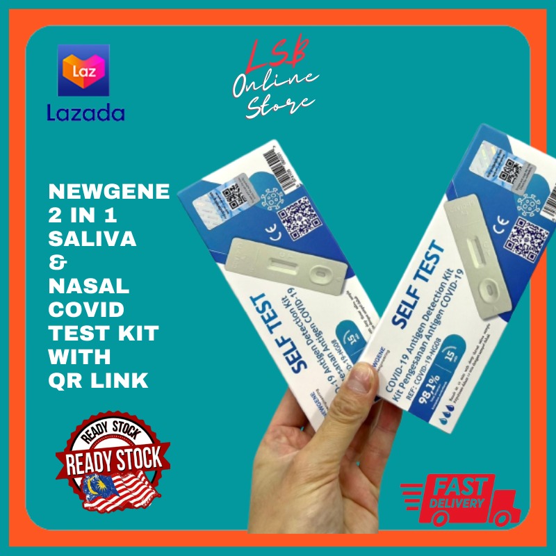 【MDA Approved】NewGene 2in1 Saliva & Nasal with QR link to MySejahtera
