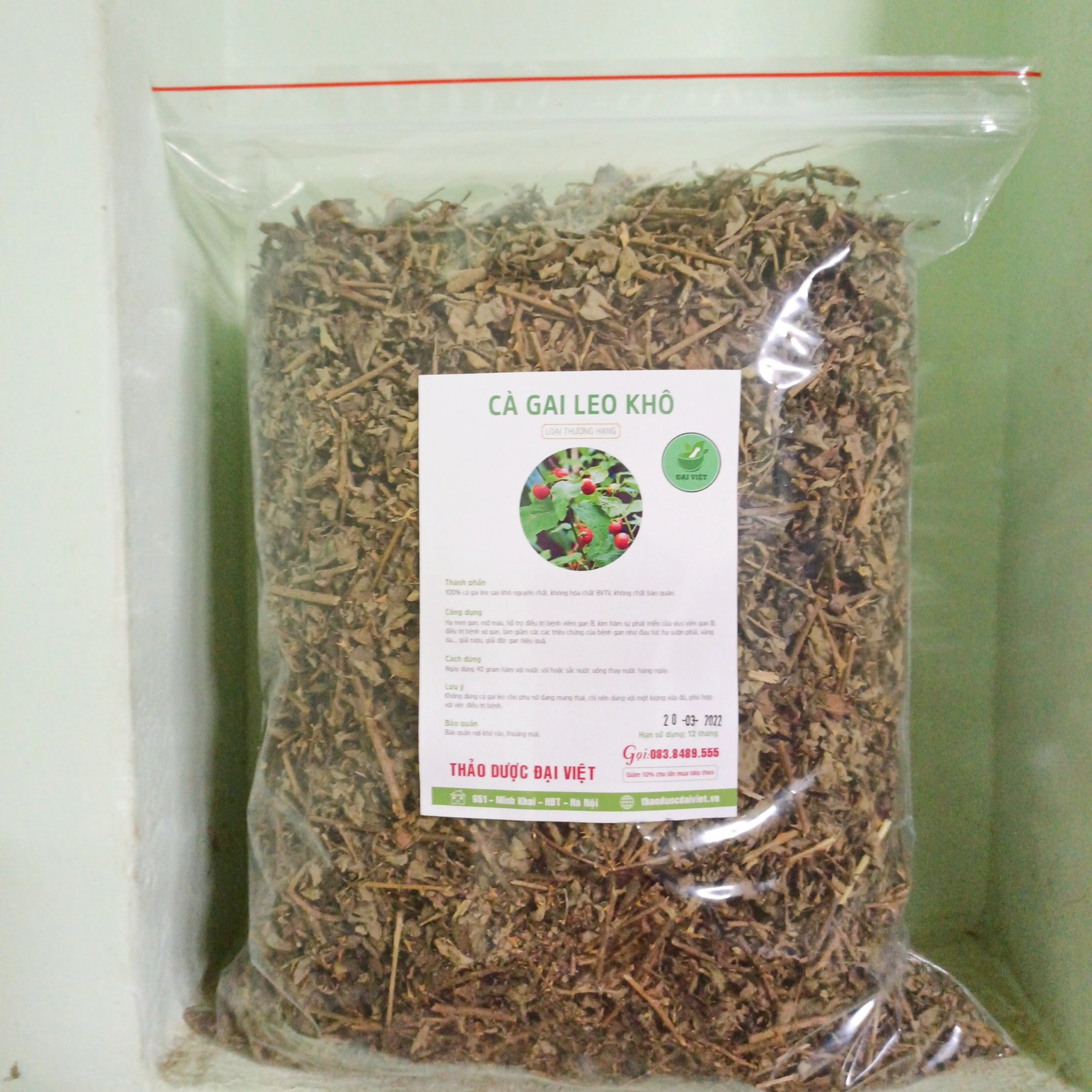 Cây cà gai leo khô (1KG) - DL025