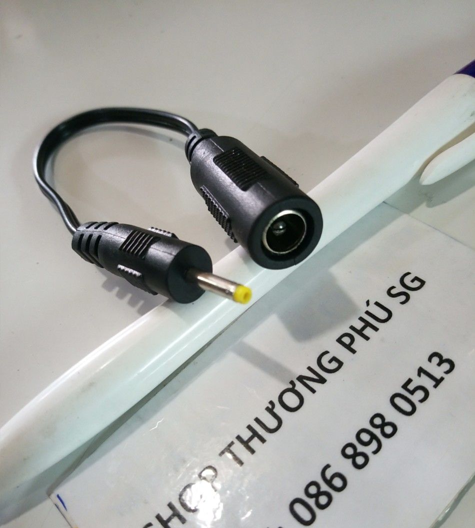 Cáp chuyển nguồn Adapter DC đầu 5.5mm x 2.1mm ra đầu 2.5mm x 0.7mm (Đực)