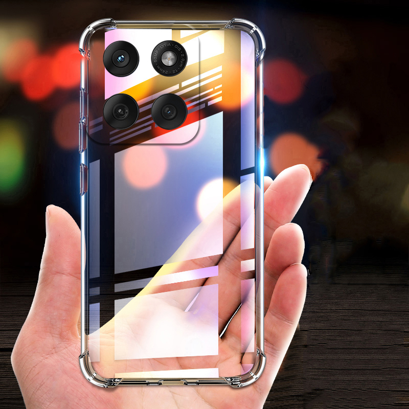 For Motorola Moto G67 Power / G57 Power Phone Case Air Cushion Soft Silicone Clear Transparent Shockproof Cover for Moto G57 Power Cover Casing HP.