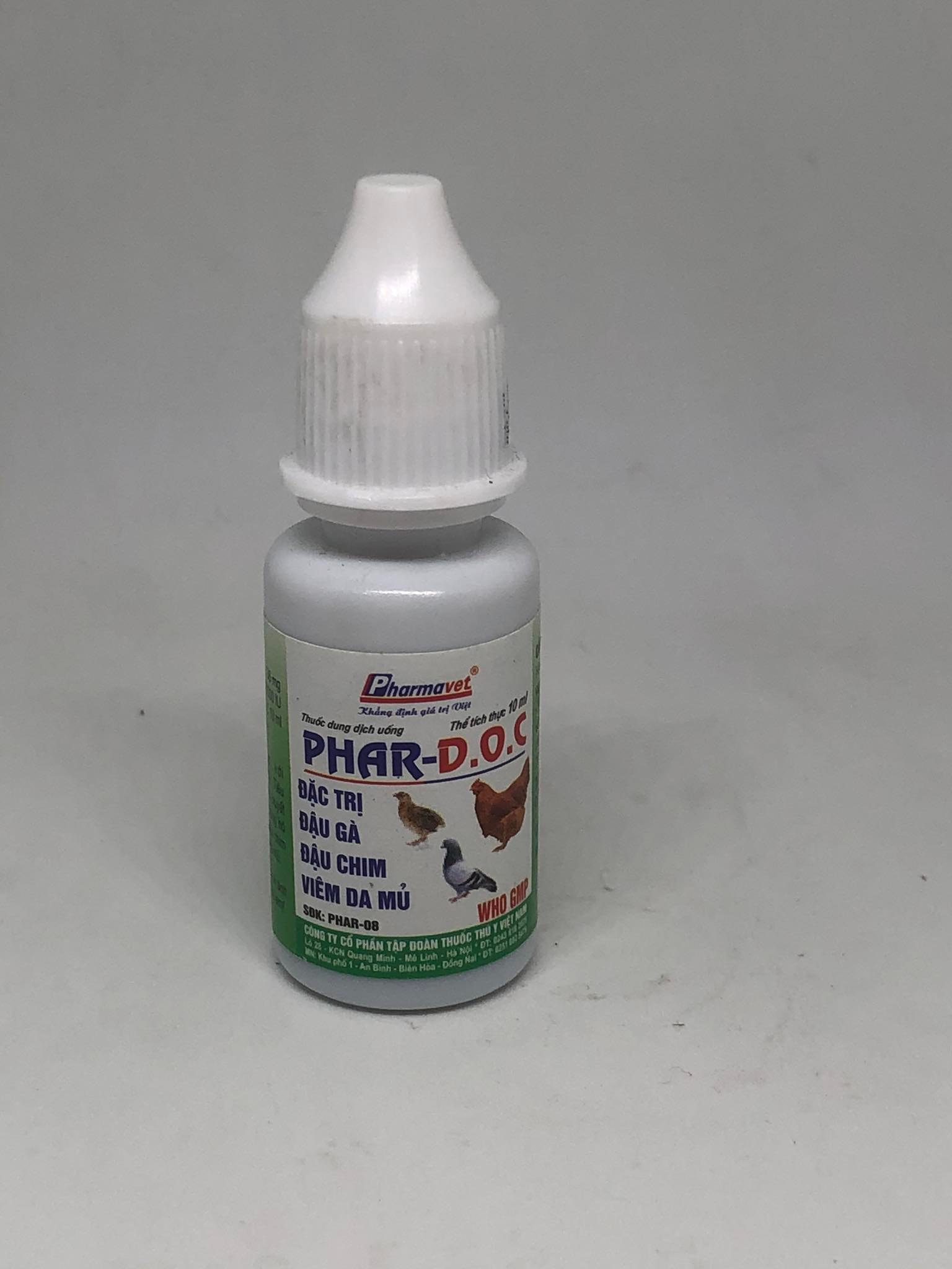 Phar Doc Đậu Gà , Chim Cảnh - Chai 10mil