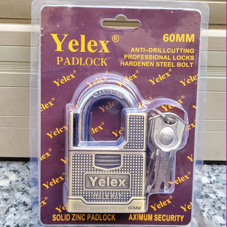 Ổ KHÓA YELEX PADLOCK 60MM ( CHÌA KHÓA KIẾM )