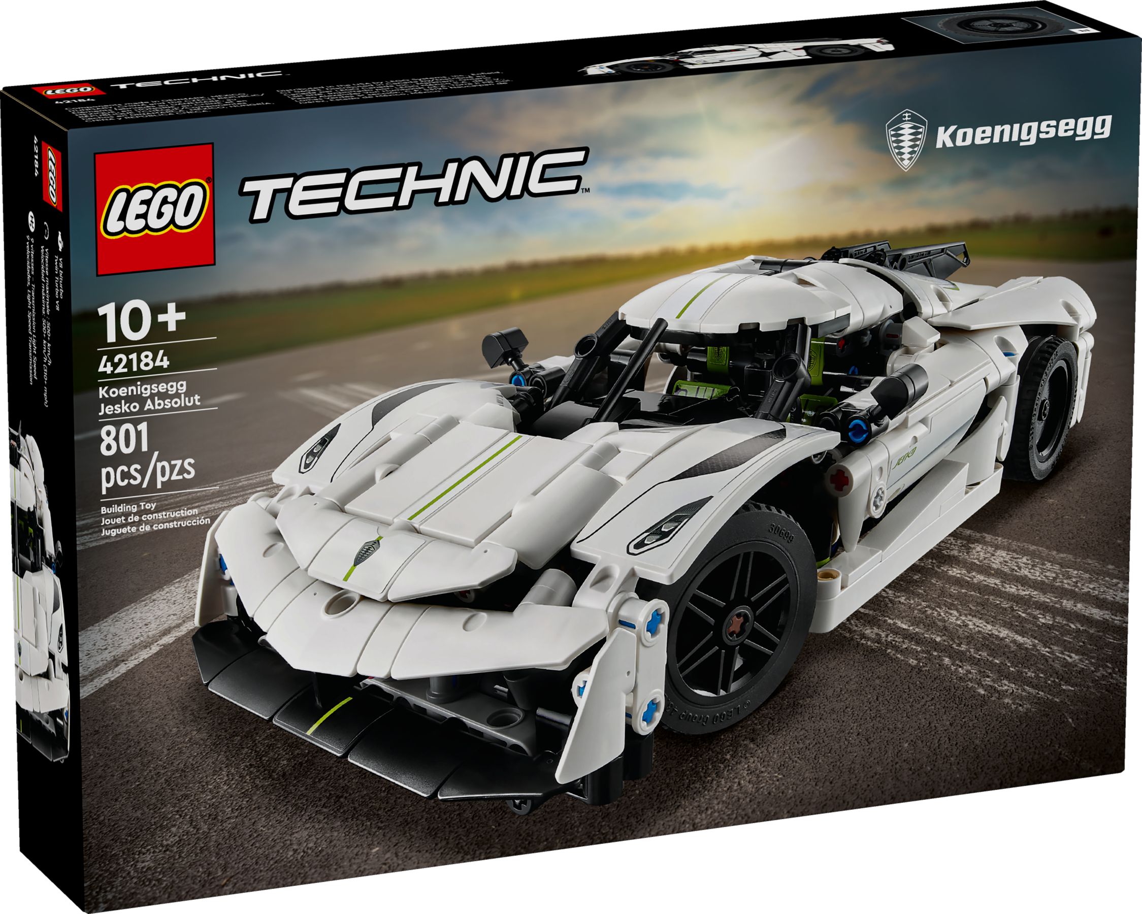 sgbrickswell LEGO Technic 42184 Koenigsegg Jesko Absolut White