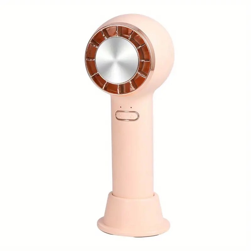 Handheld Turbo Fan/USB Desk Fan, 3 Speed Small Personal Desktop Table Cooling Fan With Rechargeable Battery, Mini Hand Held Fan