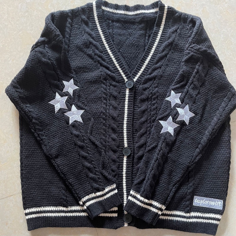 Áo Khoác cardigan Dệt Kim Phong Cách Dân Tộc taylor swift