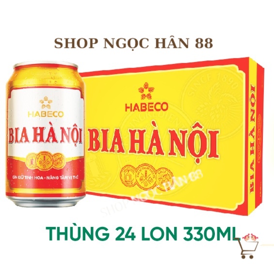 Thùng 24 lon bia hà nội -
