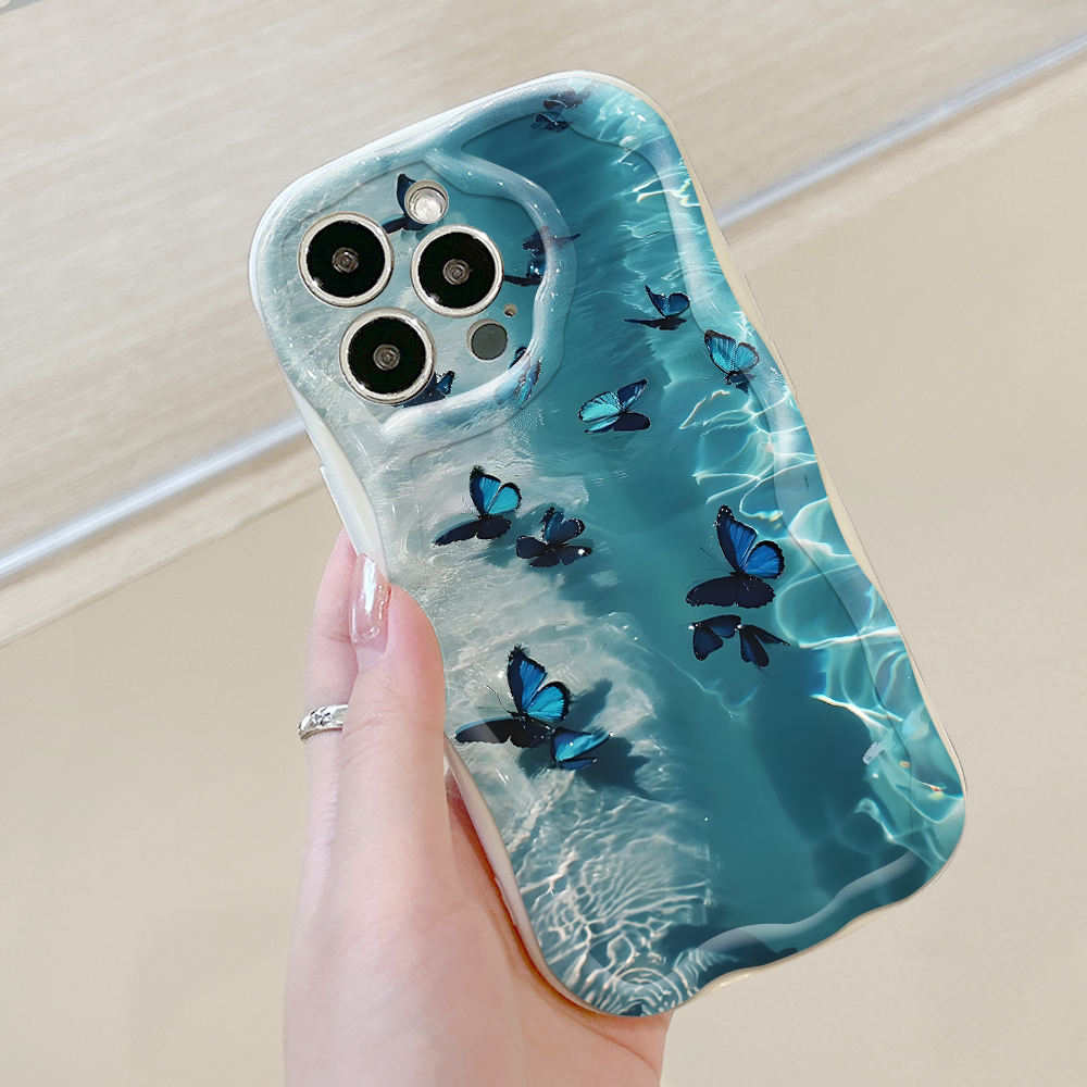 Jizetin%20for%20Vivo%20V50%20V50%20Lite%20Y04%20Y29S%20Back%20Cover%20Blue%20Green%20Butterfly%20Cream%20Wavy%20Edge%20Soft%20Silicone%20Phone%20Case%20-%20Image%208
