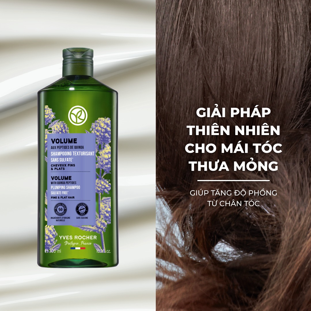 Dầu Gội Làm Phồng Tóc Yves Rocher Volume Plumping Shampoo 300ml